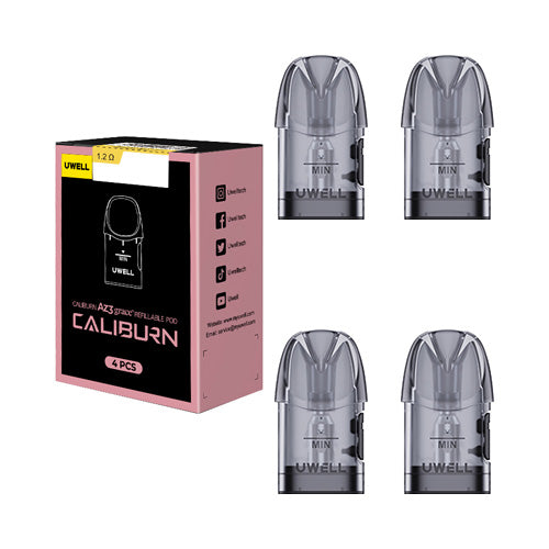 Uwell Caliburn A3 Replacement Pods 1.2ohm Side Filling | VapourOxide Australia