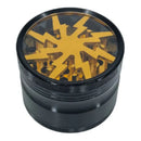 FlashFusion Herb Mill Grinder - 4 Piece Gold 63mm | Dry Herb Vaporiser Accessories | VapourOxide Australia