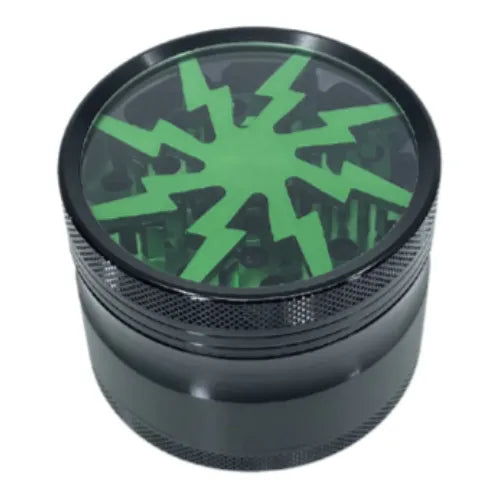 FlashFusion Herb Mill Grinder - 4 Piece Green 63mm | Dry Herb Vaporiser Accessories | VapourOxide Australia
