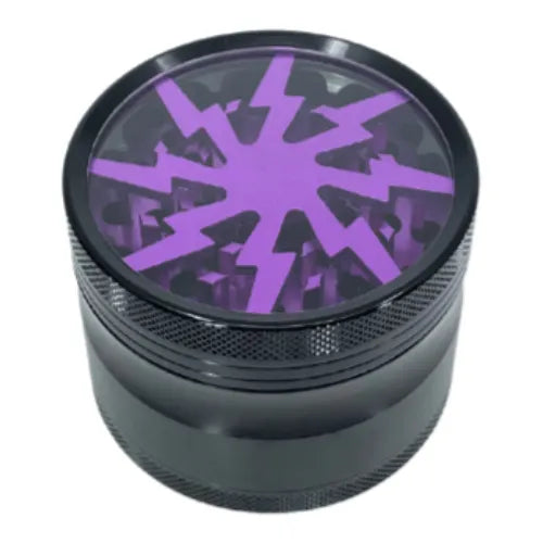 FlashFusion Herb Mill Grinder - 4 Piece Purple 63mm | Dry Herb Vaporiser Accessories | VapourOxide Australia
