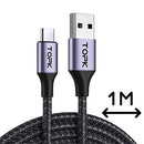 AN10 Type-C Charge n Sync Cable 1m | TOPK | Batteries and Chargers | VapourOxide Australia