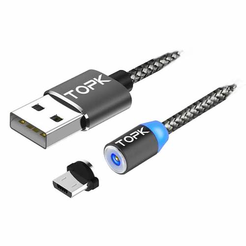 Magnetic USB Vape Charge Cable | TOPK | VapourOxides Australia