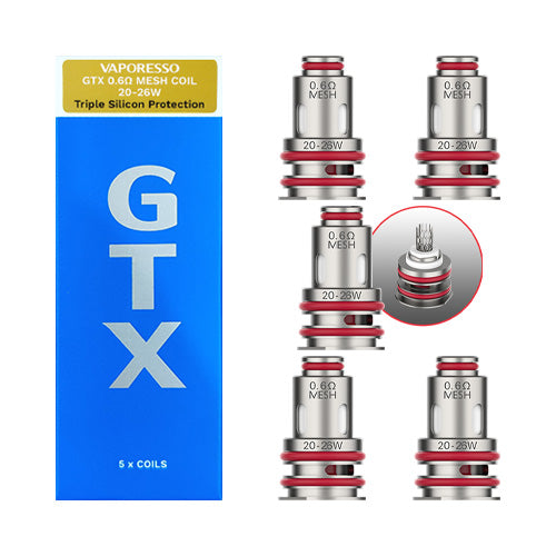 GTX Coils 0.6ohm | Vaporesso - Replaceable Vape Coils
