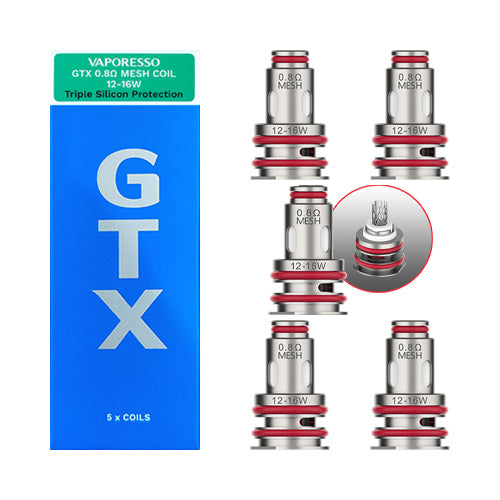 GTX Coils 0.8ohm | Vaporesso - Replaceable Vape Coils