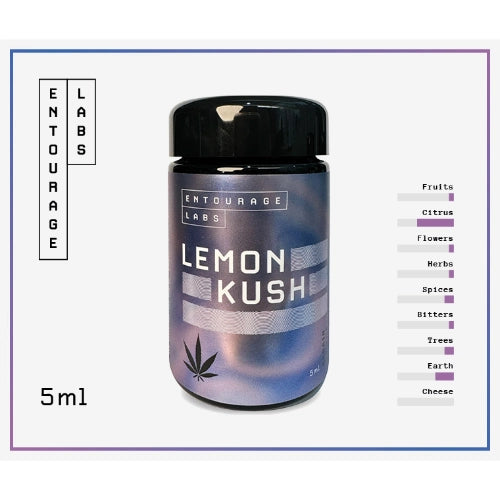 Lemon Kush 5ml | Strain Profile | Entourage Labs | Terpenes | VapourOxide Australia
