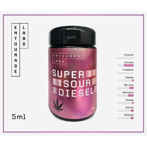 Super Sour Diesel 5ml | Strain Profile | Entourage Labs | Terpenes | VapourOxide Australia