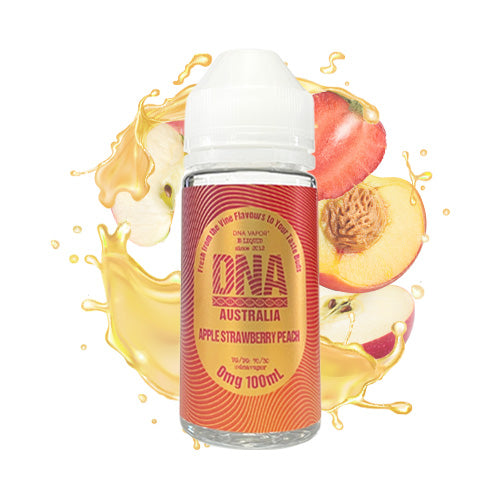Apple Strawberry Peach Vape E-Liquid | DNA Vapor | VapourOxide Australia