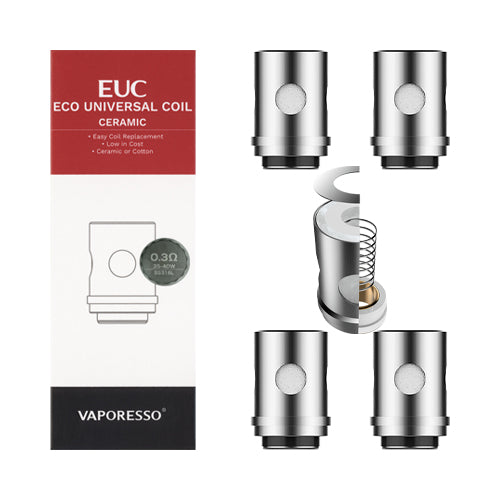 EUC Coils 0.3ohm Ceramic | Vaporesso | VapourOxide Australia