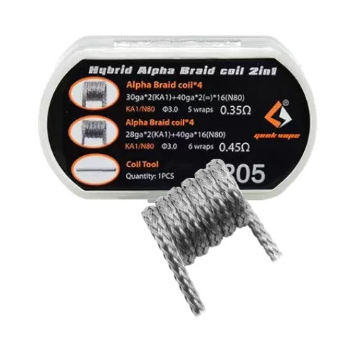 Hybrid Alpha Braid Vape Coils | Geek Vape | VapourOxide Australia