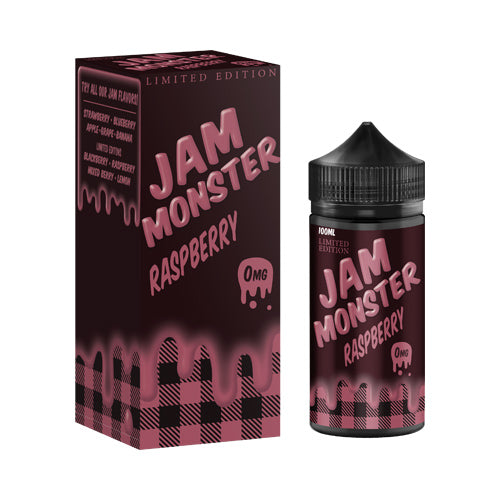 Raspberry Vape E-Liquid | Jam Monster | VapourOxide Australia