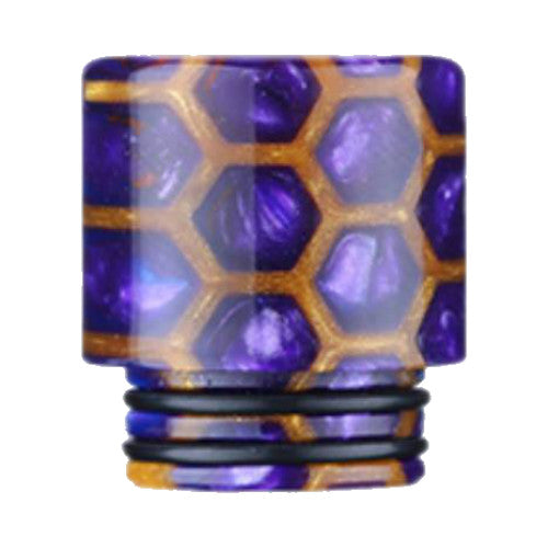 Snake Resin 810 Drip Tip Purple Gold | VapourOxide Australia