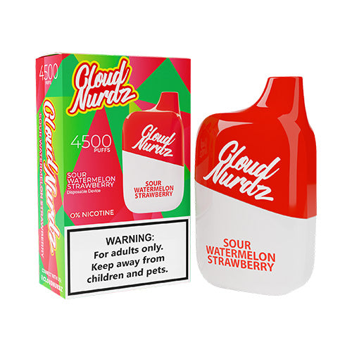 Sour Watermelon Strawberry Cloud Nurdz 4500 Puff Disposable Pod Vape | VapourOxide Australia