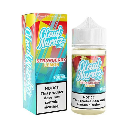Strawberry Lemon Iced Vape E-Liquid | Cloud Nurdz | VapourOxide Australia