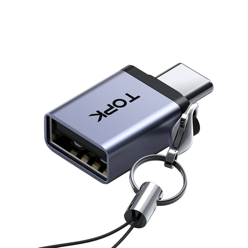 AT06 USB-A to USB-C OTG Adapter | TOPK | Batteries and Chargers | vapourOxide Australia