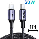 AC10 Type-C to Type-C 60W Cable 1m | TOPK | Batteries and Chargers | VapourOxide Australia