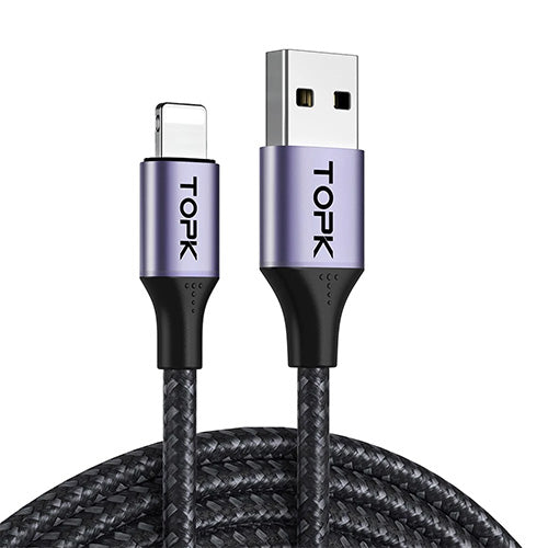 AN10 Lightning Charge n Sync iPhone Cable | TOPK | Batteries and Chargers | VapourOxide Australia