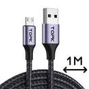 AN10 Micro USB Charge n Sync Cable 1m | TOPK | Batteries and Chargers | VapourOxide Australia