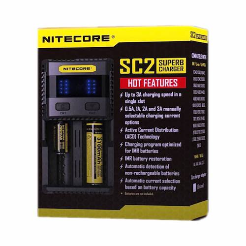SC2 Superb Charger Vape Batteries | Nitecore | VapourOxide Australia