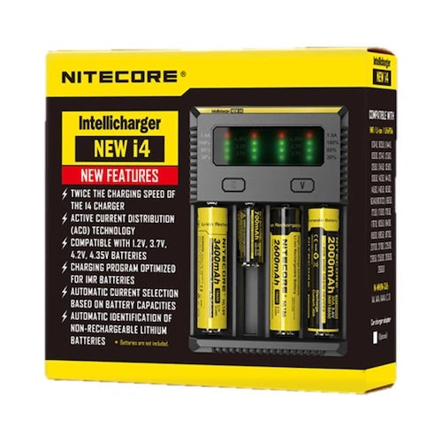 I4 IntelliCharger Vape Batteries | Nitecore | VapourOxide Australia