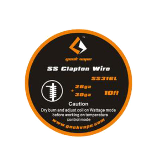 SS Clapton Vape Wire 26ga + 30ga  | Geek Vape | VapourOxide Australia